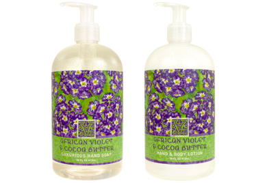 African Violet & Cocoa Butter Spa Products