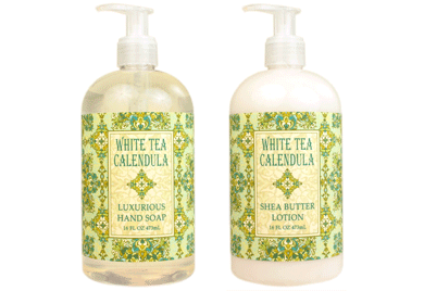 White Tea Calendula Spa Products