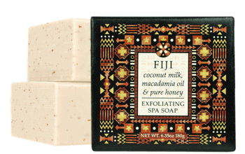 FIJI: Coconut Milk, Macadamia Oil & Pure Honey Soap Square