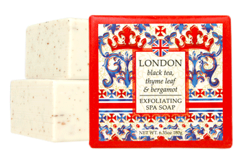 London: Black Tea, Thyme Leaf & Bergamot Soap Square