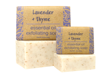 Lavender + Thyme Essential Oil Exfoliating Soap