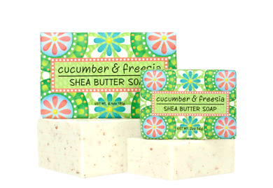 Cucumber & Freesia Shea Butter Soap