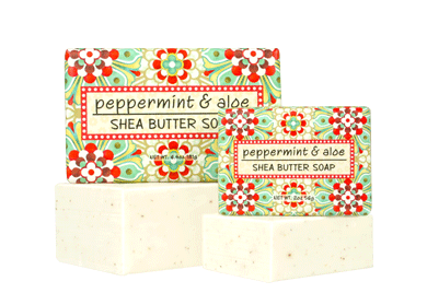Peppermint & Aloe Shea Butter Soap
