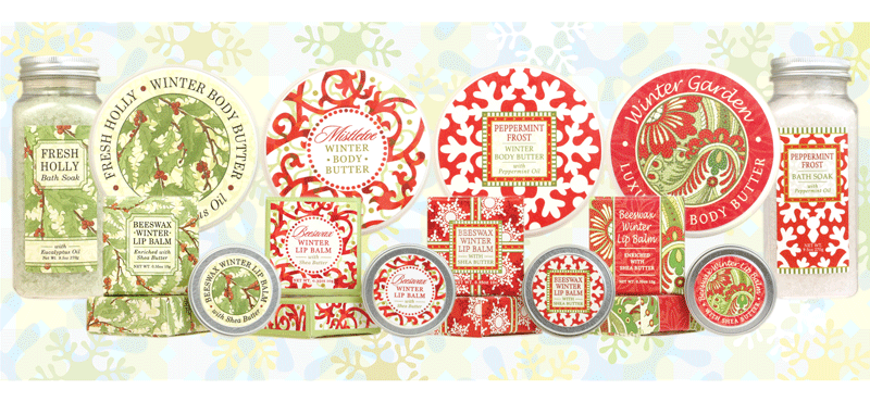 Winter Body Butter, Winter Lip Balm and Holiday Bath Soak