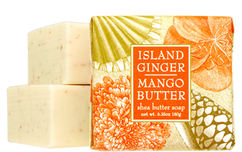 Island Ginger Mango Butter Soap Square