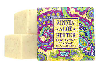 Zinnia Aloe Butter Soap Square