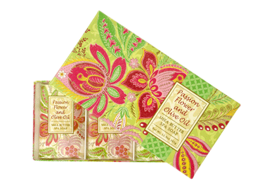 Passion Flower and Olive Oil Soap Gift Box