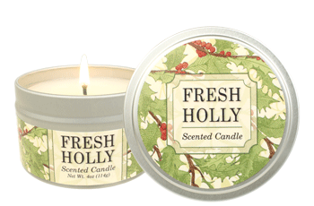 Fresh Holly Artisan Candle